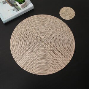 Placemats Gold Metallic Set of 6 Placemats