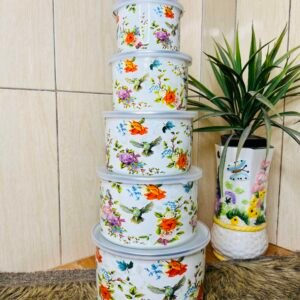 LUFLO Enamel Fresh Bowl Set (5 Pcs)