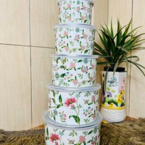 LUFLO Enamel Fresh Bowl Set (5 Pcs)