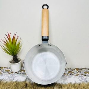 1000 ML Premium Stainless Steel Milk Pan with Wooden Handle