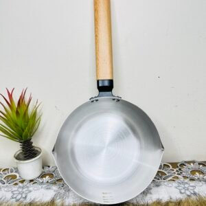 1500 ML Premium Stainless Steel Milk Pan with Wooden Handle