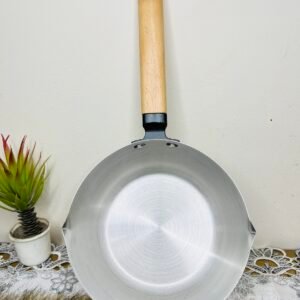 2000 ML Premium Stainless Steel Milk Pan with Wooden Handle