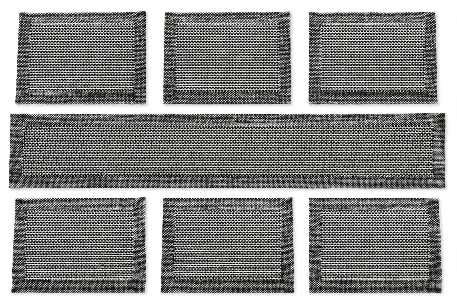 Home Trend PVC Placemat 7 Piece Ash - Image 2