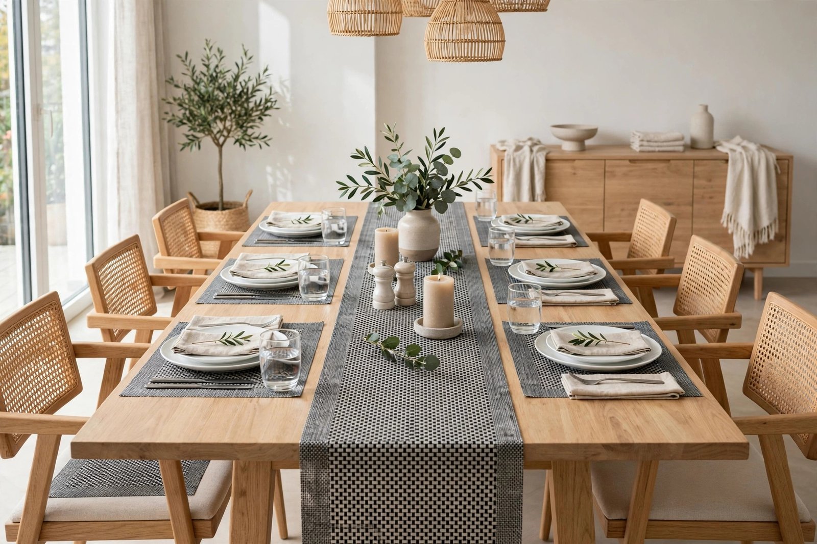 Home Trend PVC Placemat 7 Piece Ash - Image 3