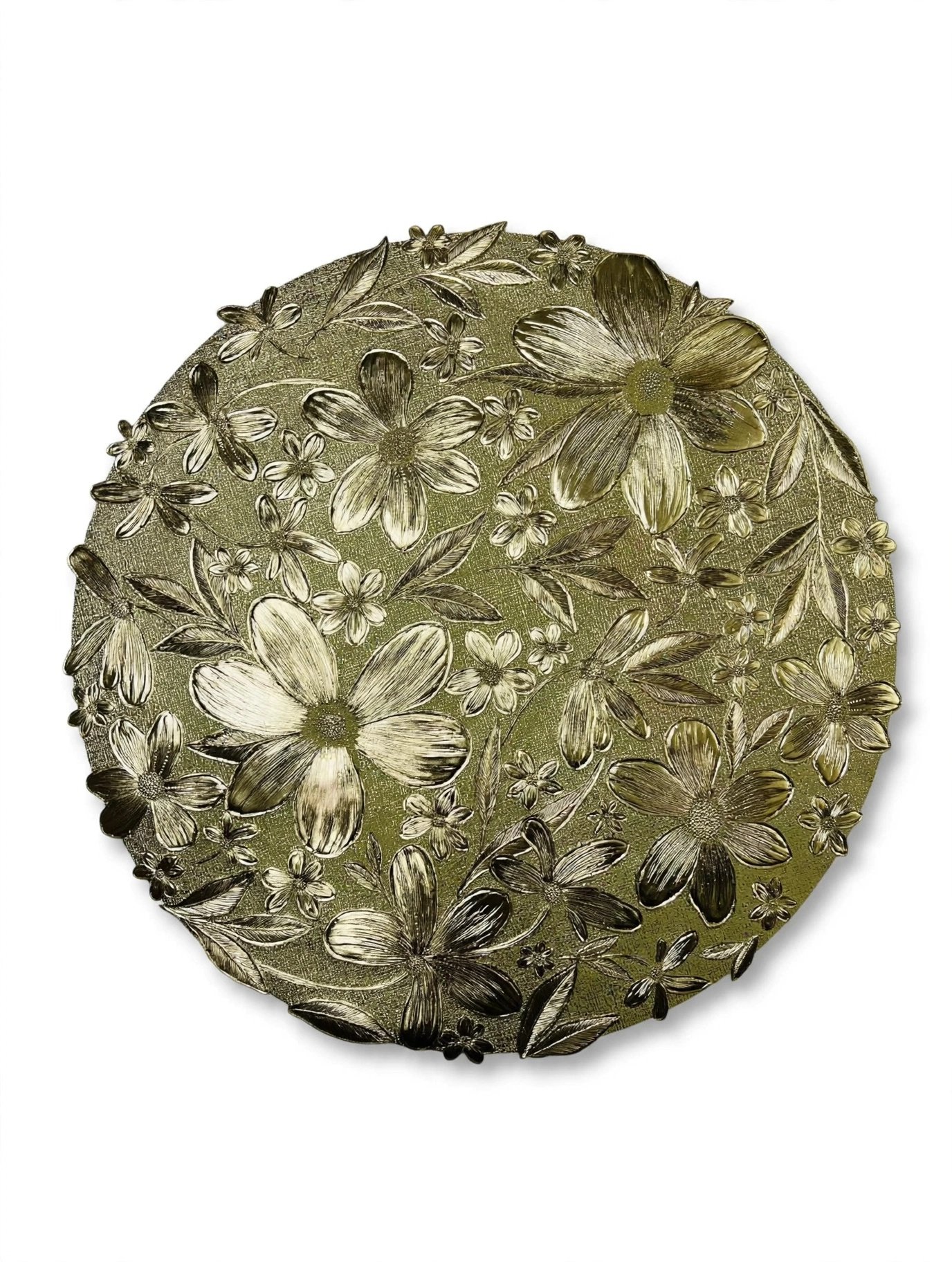 Premium PVC Placemat Set – 6 Piece Round Flower 3 - Image 2