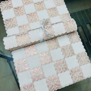 Nylon Rose Gold Placemat 6 piece Plus 1 Runner