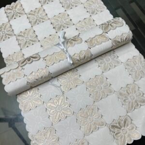 Nylon Golden Placemat 6 piece Plus 1 Runner
